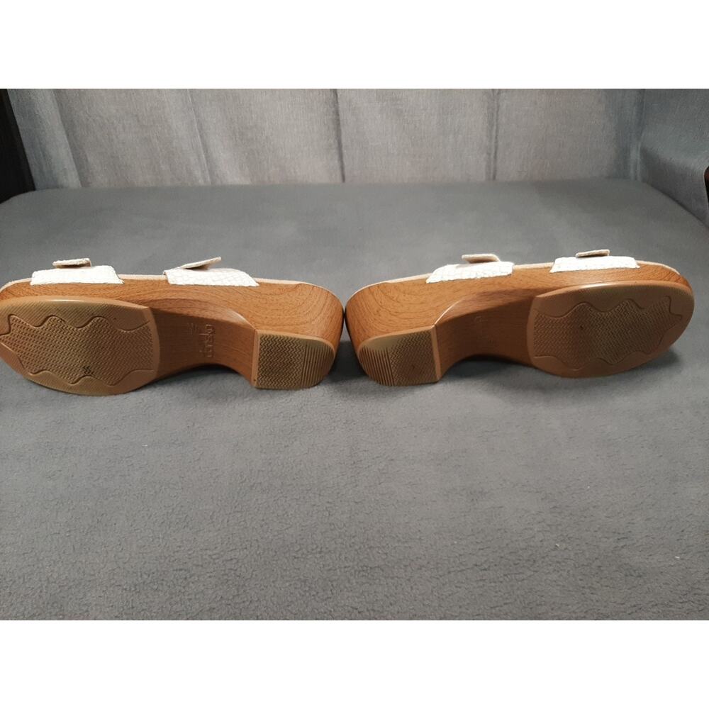 Dansko Slide Wedge Sandals 9841092200 Womens EU 40/US 9 White/Beige Travel - Picture 2 of 8